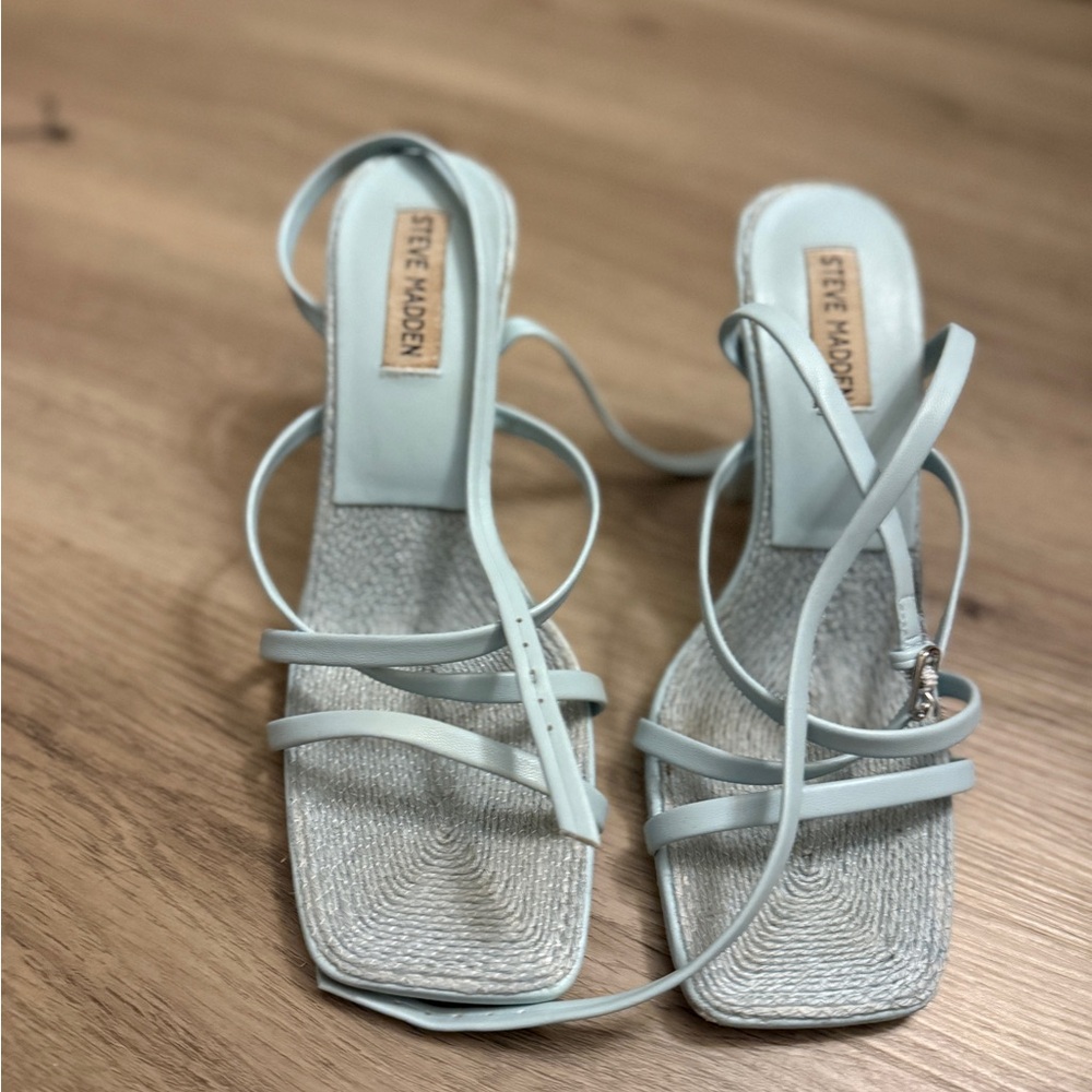 Steve Madden Women's Sky Blue Strappy Sandals
